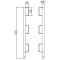 Guard-railing post | made of  48 mm tube | Corner railing post with 90 angle | galvanized